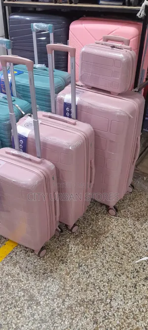 4pcs Pink Set Suitcases