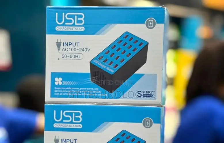 Fast Charging USB Port / 20-Port 100w USB Smart Charger Station