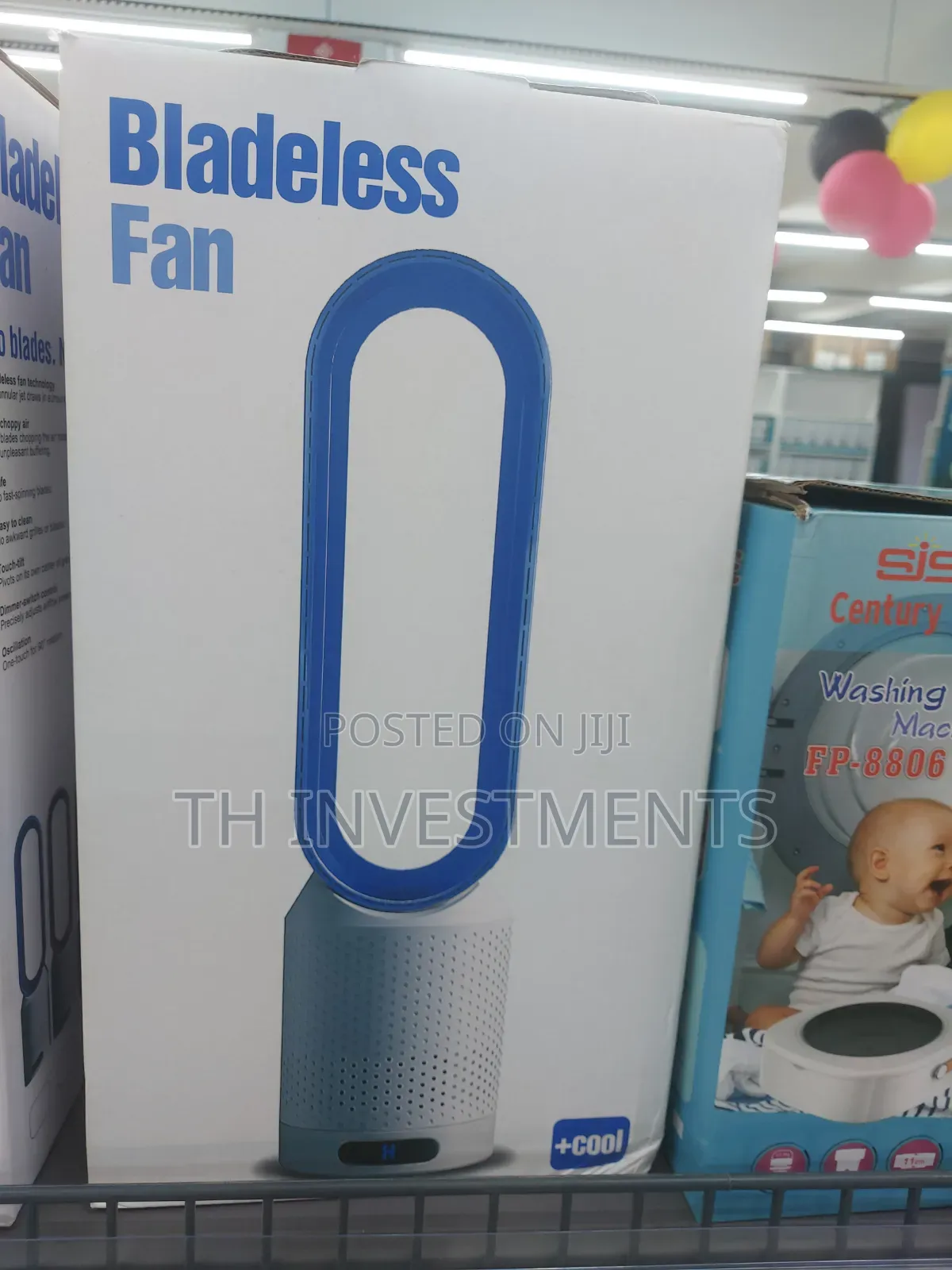 Bladeless Tower Fan With Air Purifier, 8 Speeds, Remote (Silver)
