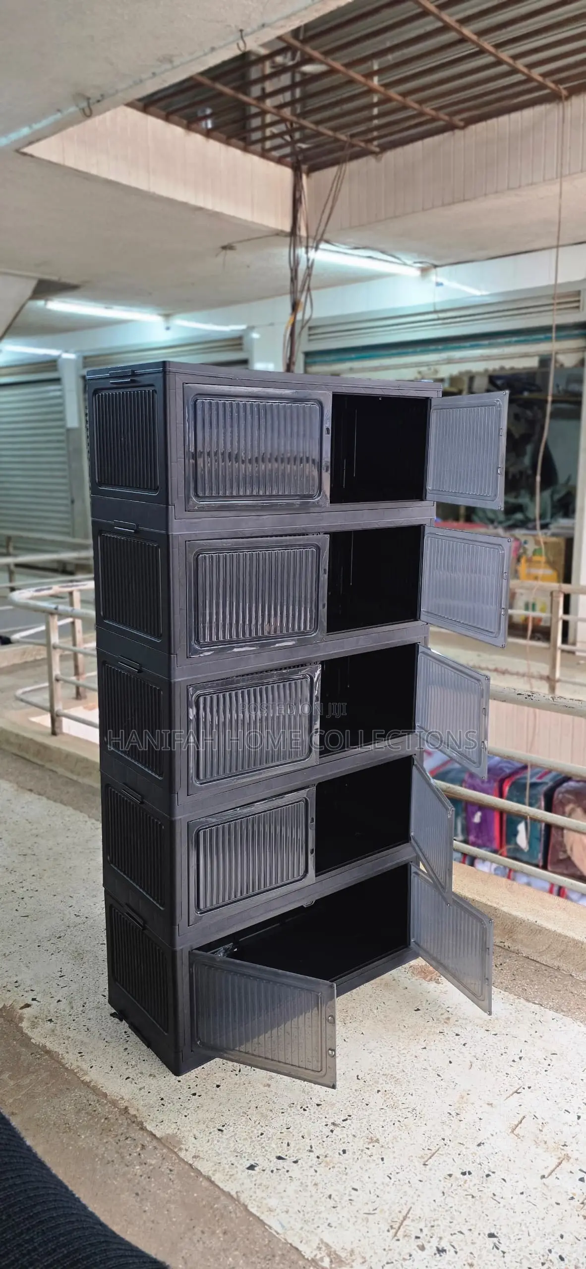 5-Tier Plastic Storage Cabinet