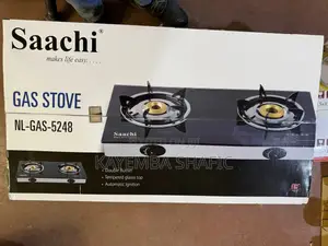 Brand New Saachi Double Burner Gas Stove NL-GAS-5248-BK Glass Top
