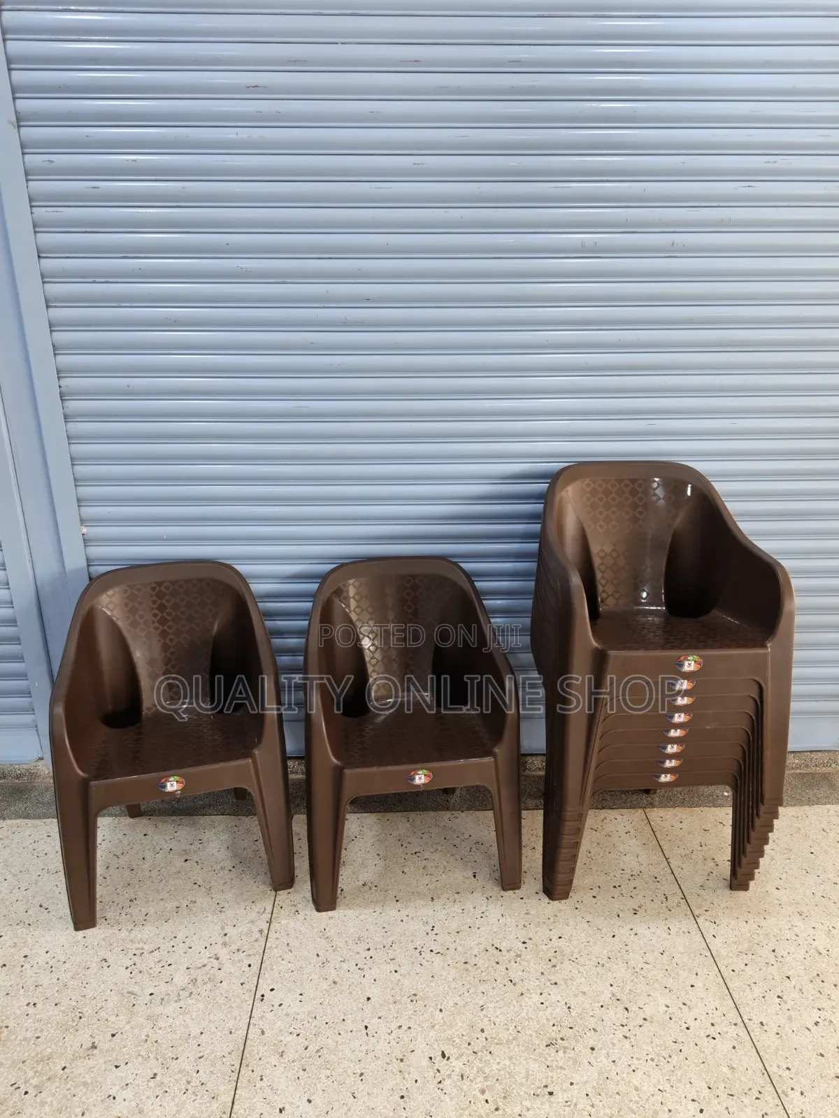 Branded Mukwano Sofa Plastic Chairs Plastic Chairs Coffee Brown
