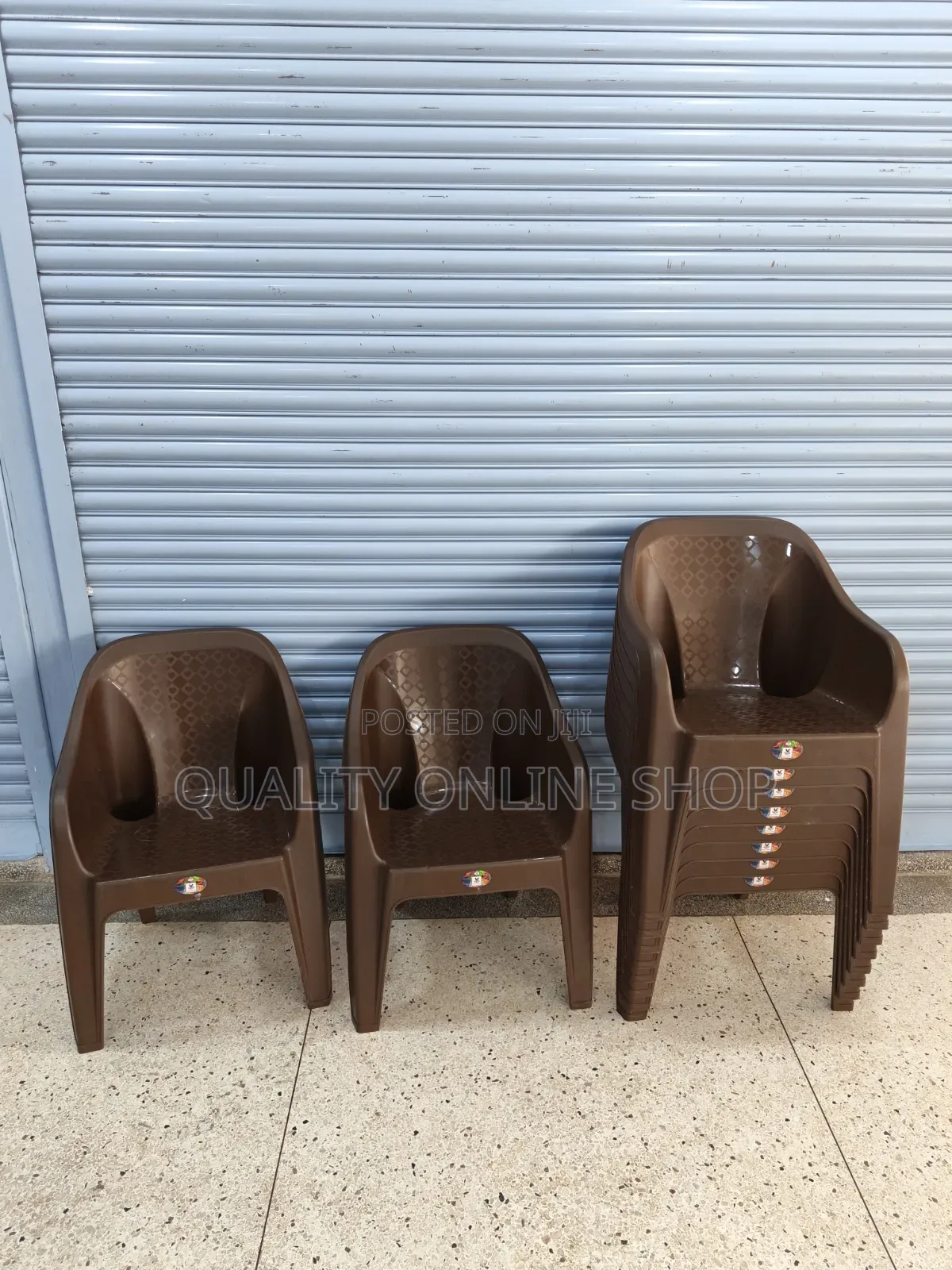 Branded Mukwano Sofa Plastic Chairs Plastic Chairs Coffee Brown