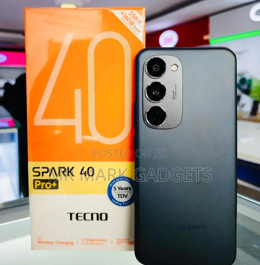 New Tecno Spark 40 Pro+ 256 GB Black