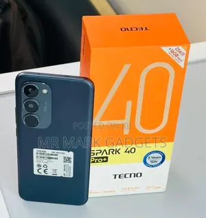 New Tecno Spark 40 Pro+ 256 GB Black