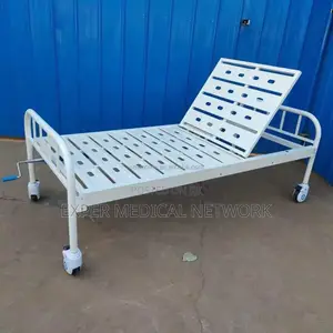 Single Crank Metallic Bed With Custors