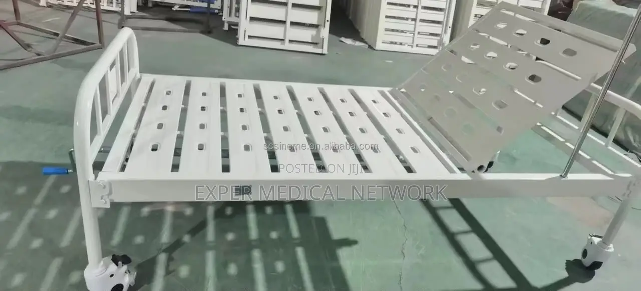 Single Crank Metallic Bed With Custors