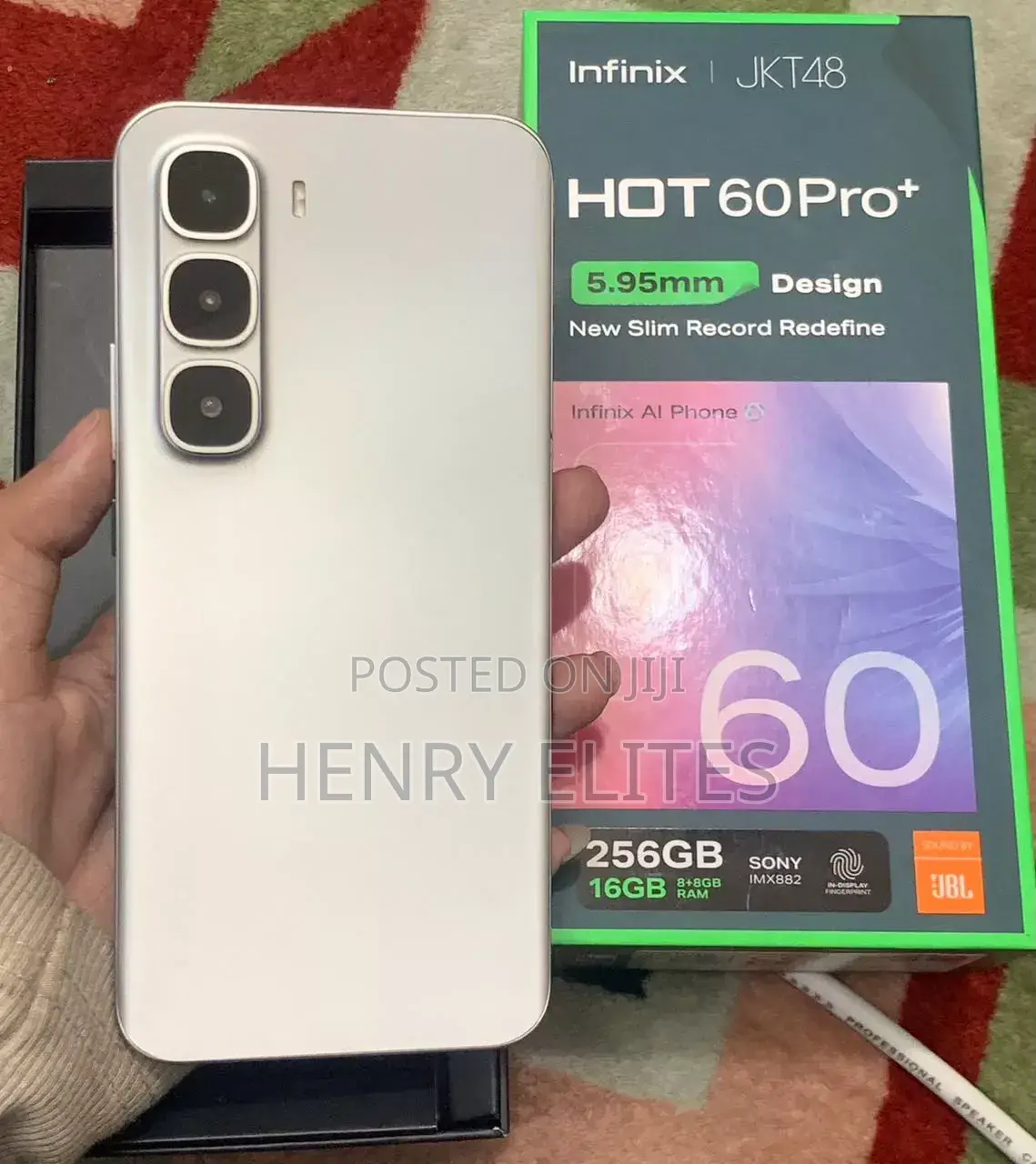 New Infinix Hot 60 Pro+ 256 GB White