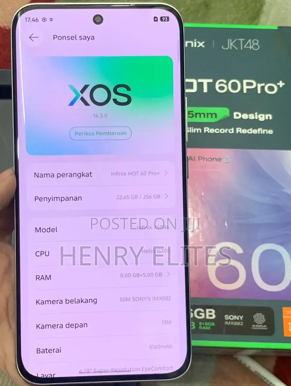 New Infinix Hot 60 Pro+ 256 GB White