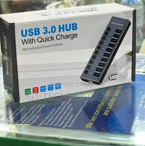 10 Port USB Powered Hub