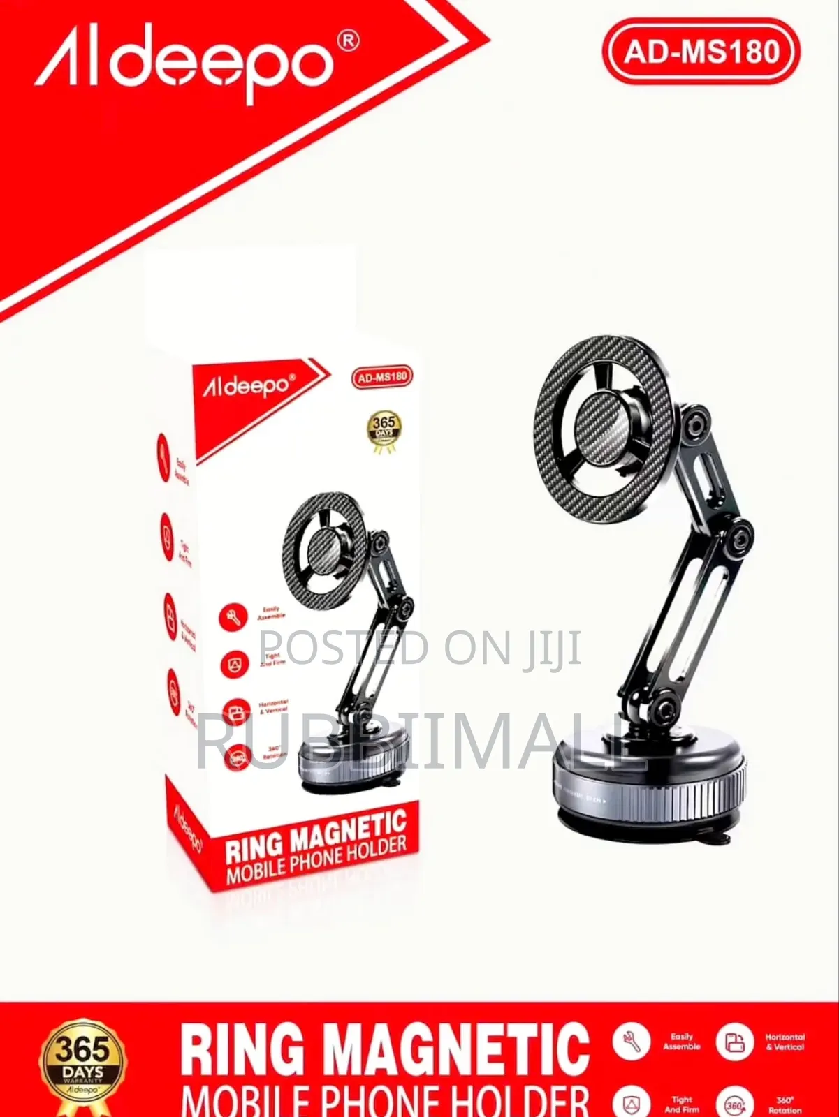 Ring Magnetic Mobile Phone Holder ~ Aldeepoo AD-MS180