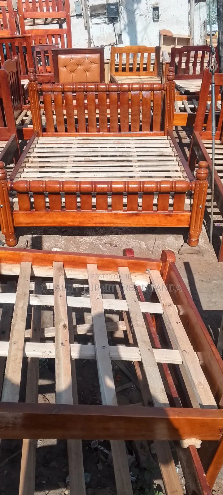 5x6 Poland Musambya Wooden Bed