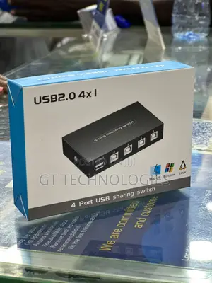 4 WAY USB 2.0 SWITCH / 4-Port USB 2.0 Manual Sharing Switch
