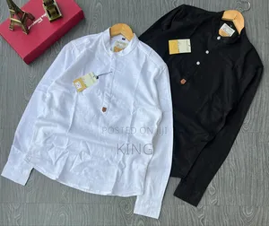Mandarin Collar / Half-Placket Casual Linen Shirts