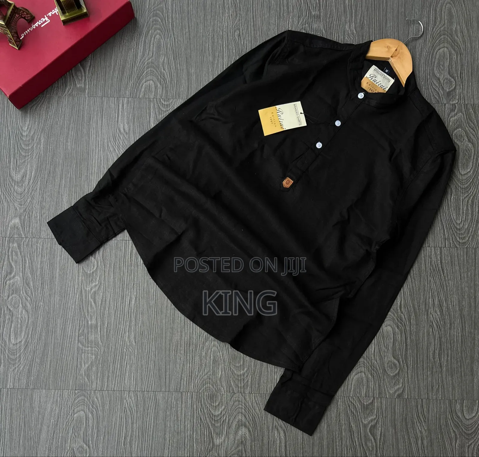 Mandarin Collar / Half-Placket Casual Linen Shirts