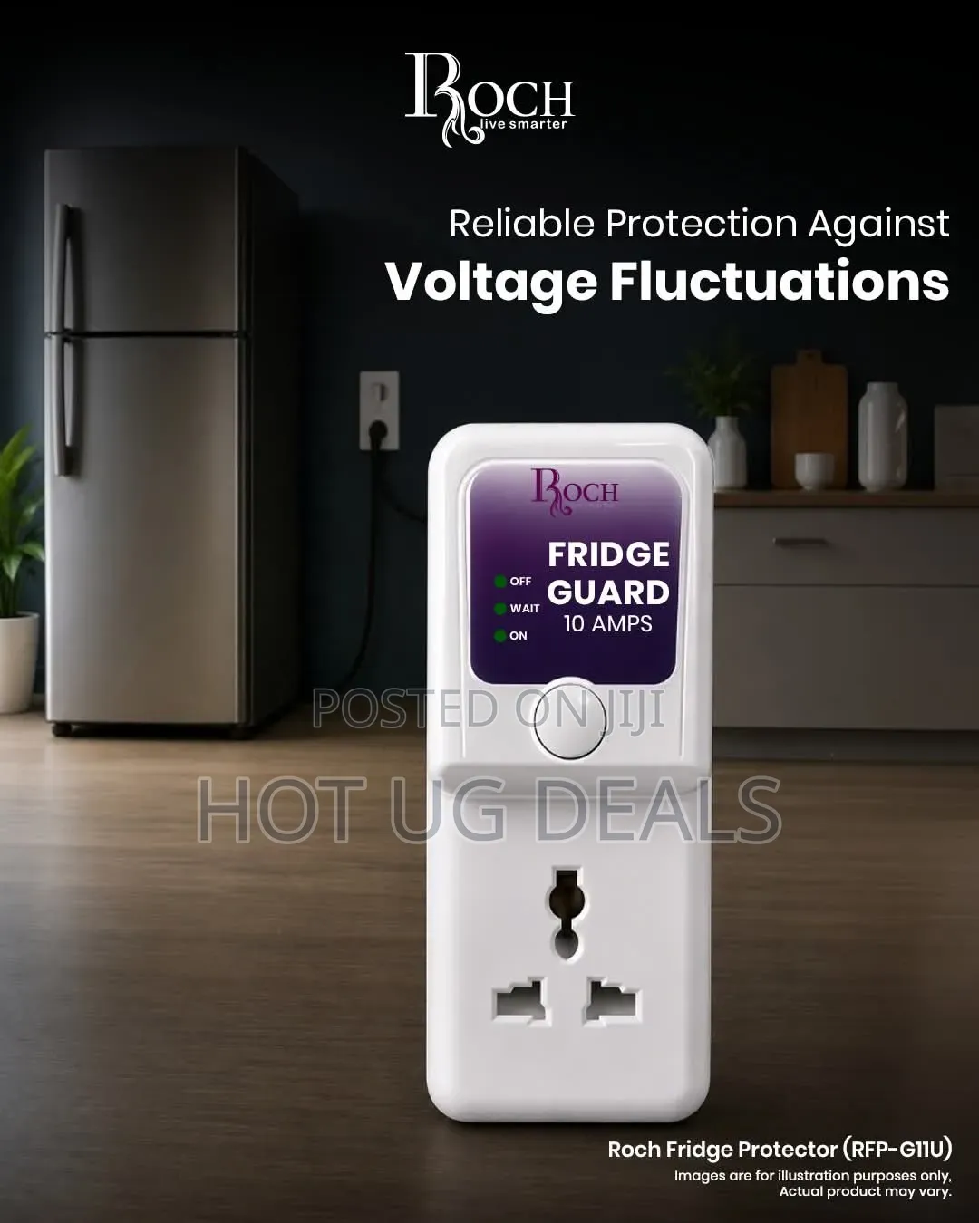 Roch TV/DVD/Fridge Guard (RG-250BS) – 10A Surge Protector