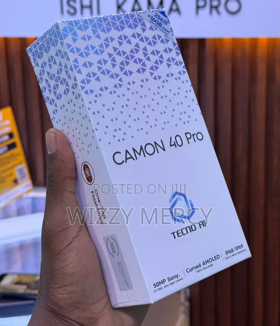 New Tecno Camon 40 Pro 4G 256 GB Blue