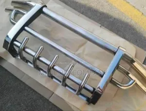 Toyota Land Cruiser Front Guard Bull Bar – Chrome Bumper Guard Uganda