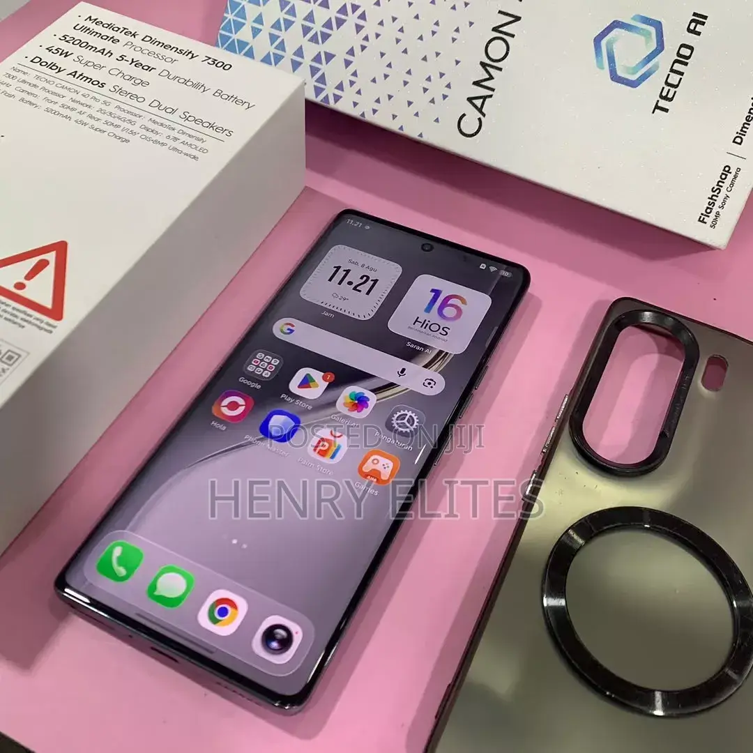New Tecno Camon 40 Pro 4G 256 GB Black