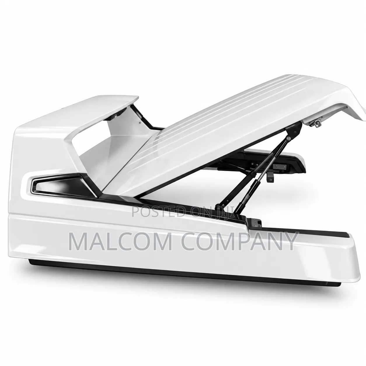 Pickup Truck Canopy Hardtop–White Fiberglass Bed Cover Lift-Up Window