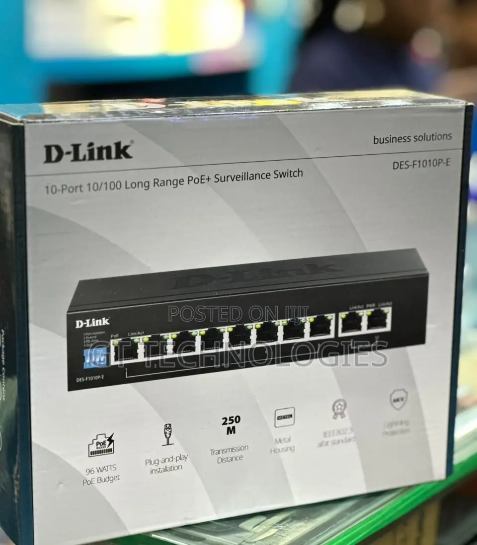 10 Port Poe Dlink Switch