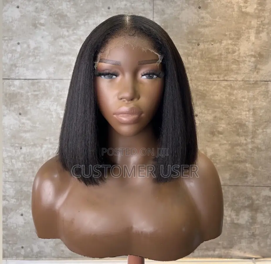 Black Straight Bob Human Hair Wig