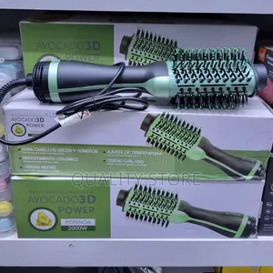 Electric Adjustable Avocado 3d Hair Brush 2 in 1
