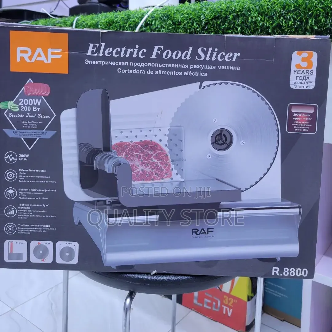 Raf Adjustable Electric Food Slicer