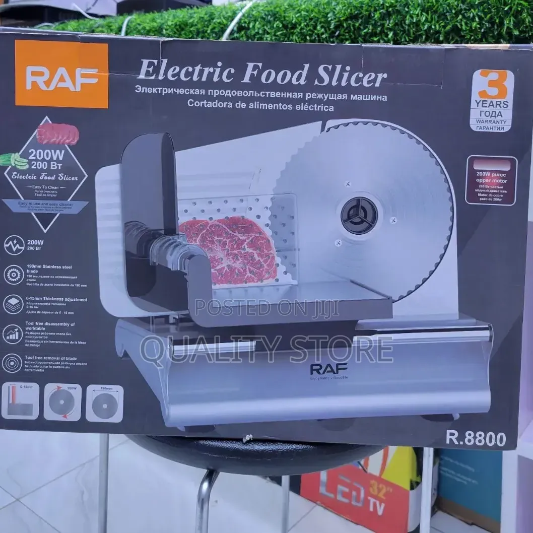Raf Adjustable Electric Food Slicer