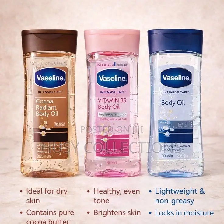 Vaseline Body Oil and Lotion