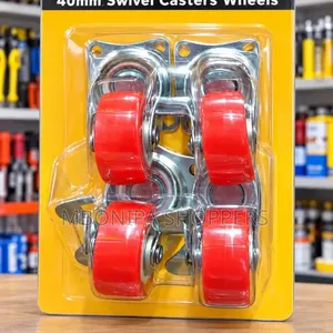 Master 40mm Swivel Caster Wheels – 4-Piece Light Duty Set