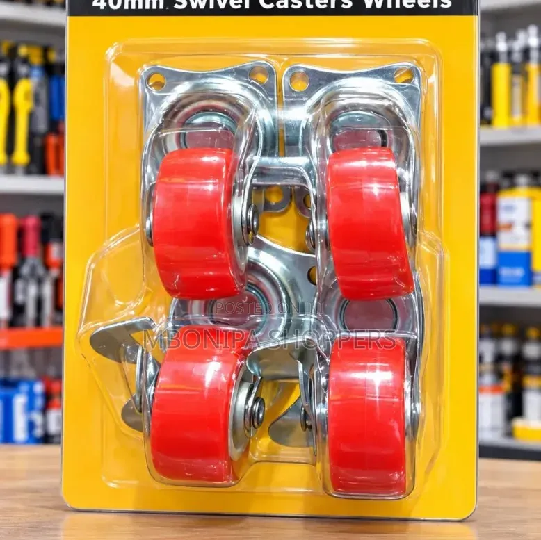 Master 40mm Swivel Caster Wheels – 4-Piece Light Duty Set