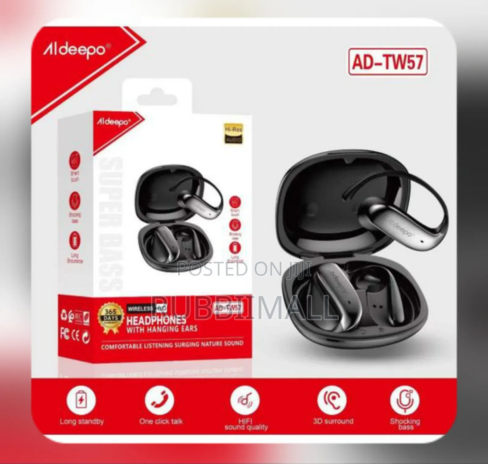 Wireless Ear-Clip/Open-Air ~Aldeepo AD-TW53