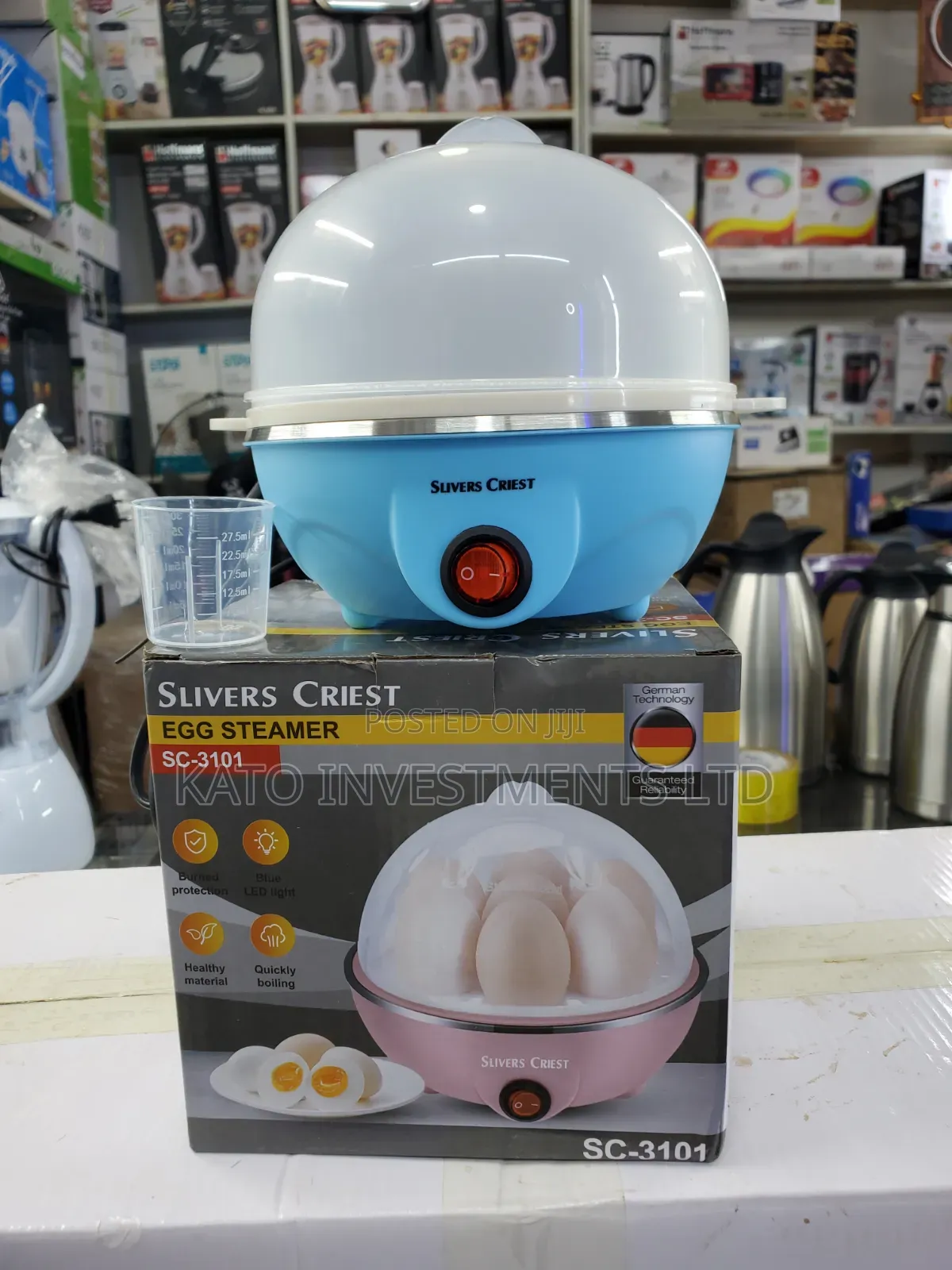 Slivers Criest Egg Steamer (SC-3101) Designed for Boiling Eggs Quickly
