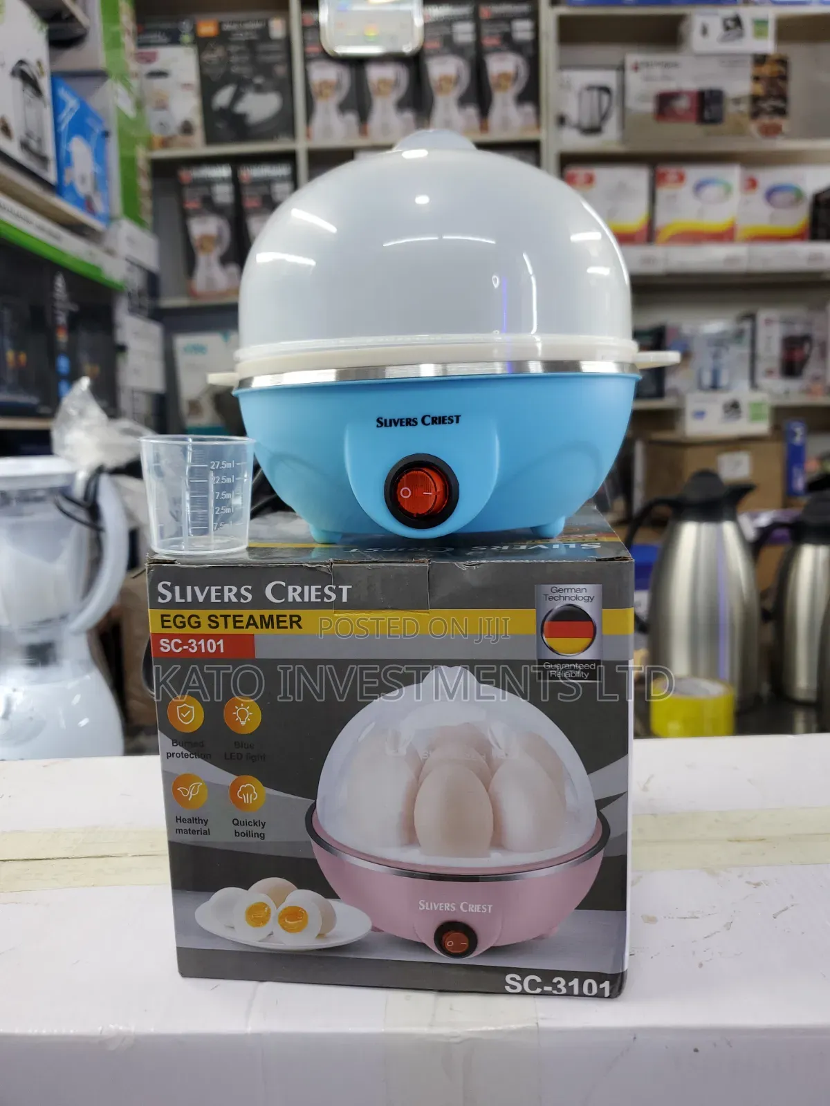 Slivers Criest Egg Steamer (SC-3101) Designed for Boiling Eggs Quickly