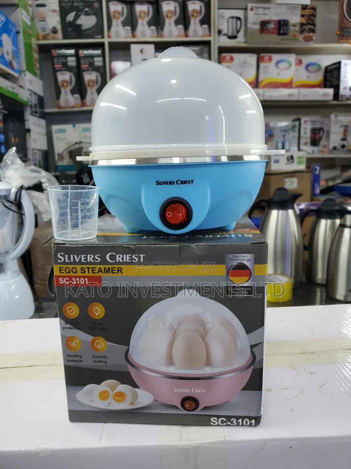Slivers Criest Egg Steamer (SC-3101) Designed for Boiling Eggs Quickly