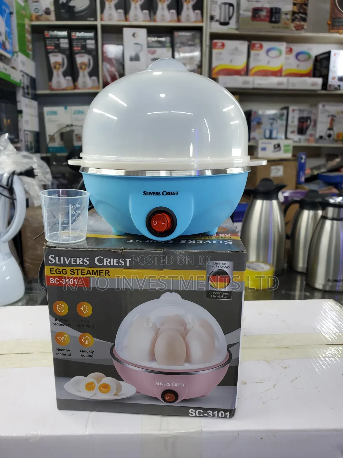 Slivers Criest Egg Steamer (SC-3101) Designed for Boiling Eggs Quickly