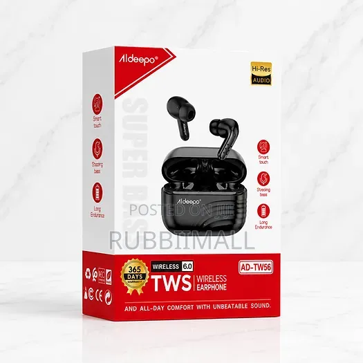 True Wireless Stereo (TWS) Earphones ~ Aldeepo AD-TW56