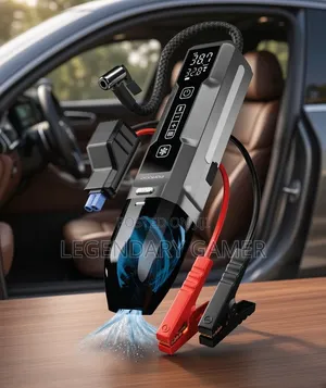 Vacuum Cleaner, Tire Pump Jump Starter and Power Bank All in One