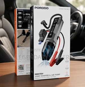 Vacuum Cleaner, Tire Pump Jump Starter and Power Bank All in One