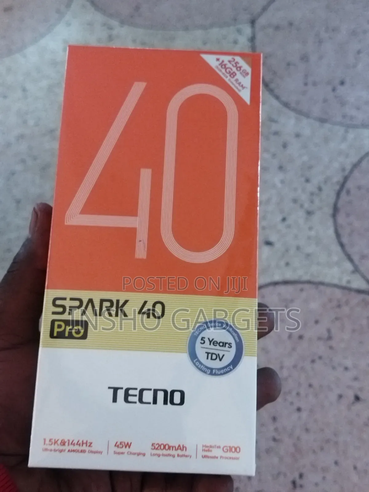 New Tecno Spark 40 Pro 128 GB Black