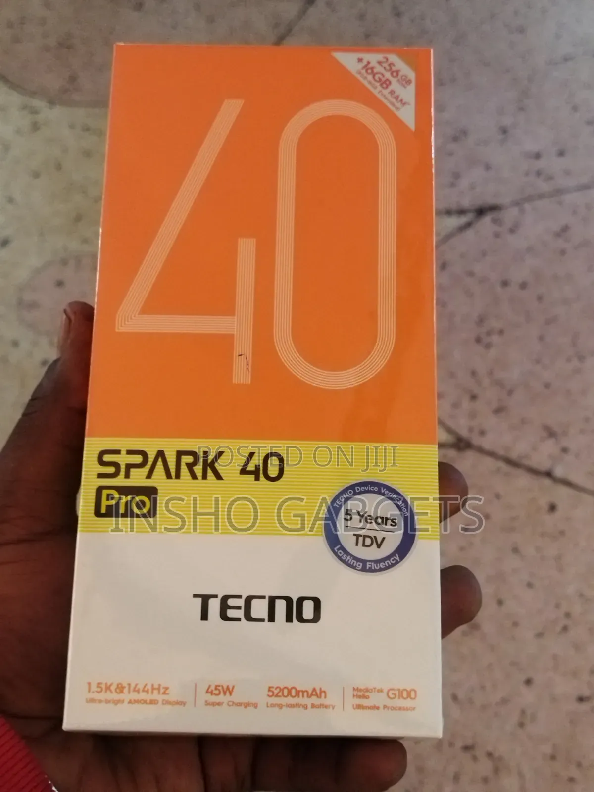 New Tecno Spark 40 Pro 128 GB Black