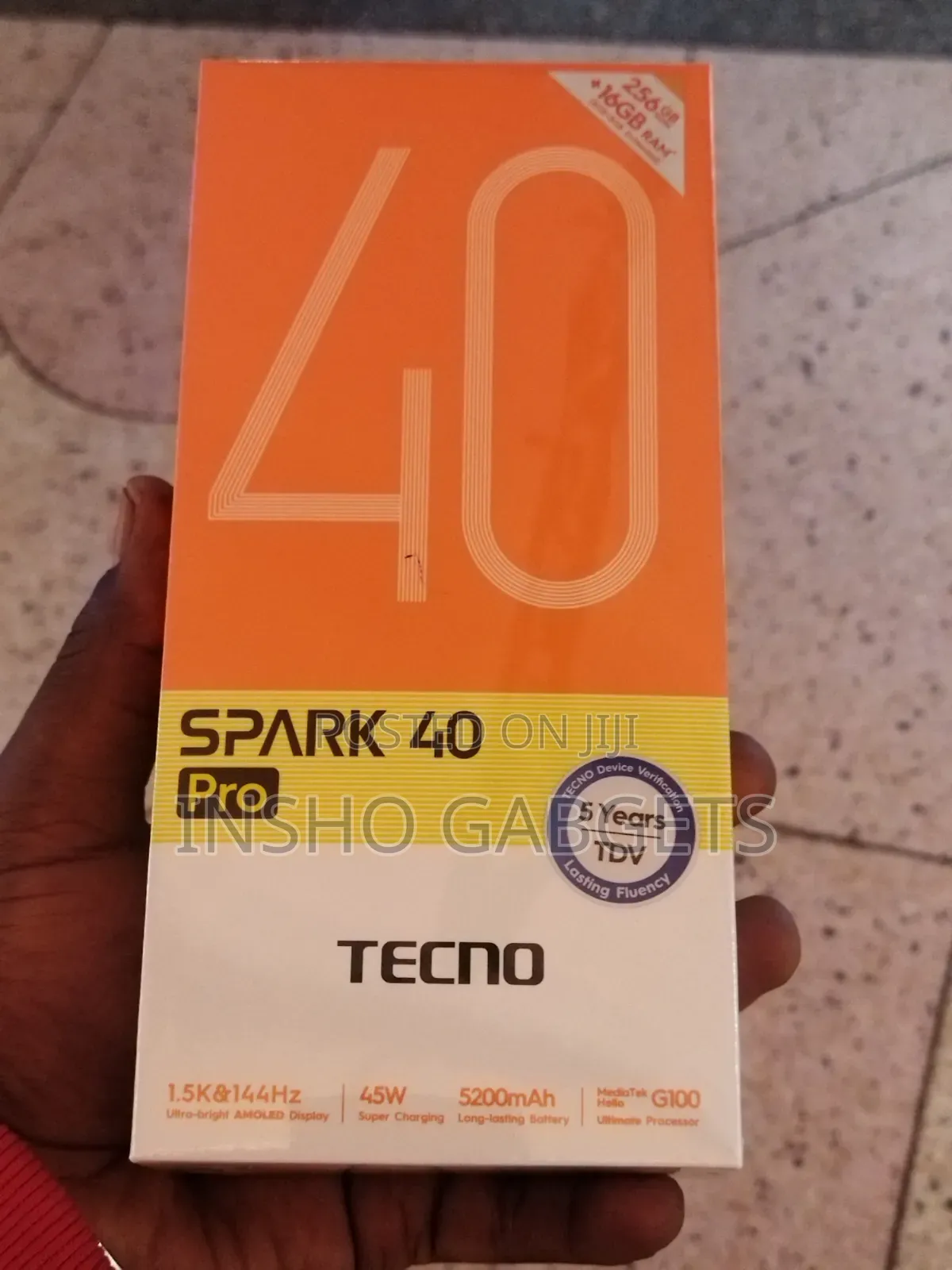 New Tecno Spark 40 Pro 128 GB Black