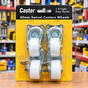 40mm Swivel Caster Wheels – 1.5" Light Duty Set of 4