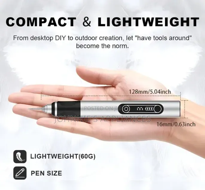 Cordless Electric Engraving Pen – Mini Rotary Tool With Multi-Bit Set