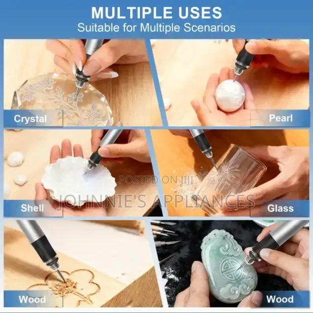Cordless Electric Engraving Pen – Mini Rotary Tool With Multi-Bit Set