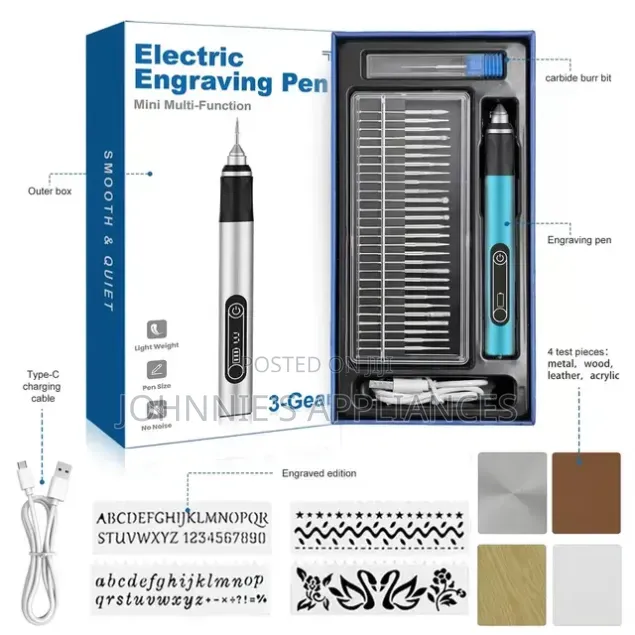 Cordless Electric Engraving Pen – Mini Rotary Tool With Multi-Bit Set