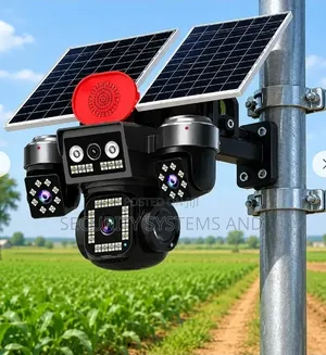 3 Lens AOV Solar Camera -4g Simcard, Night Vision -Hi Easy App