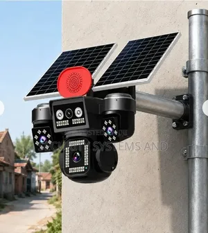 3 Lens AOV Solar Camera -4g Simcard, Night Vision -Hi Easy App