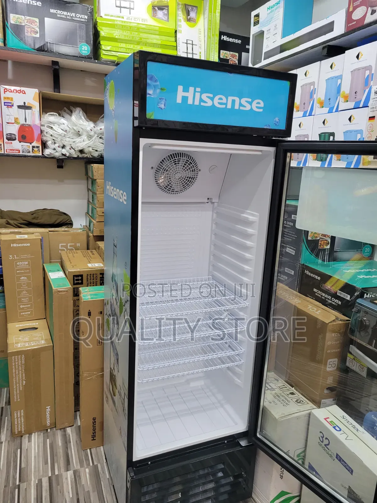 Hisense Show Case Beverage Cooler 300l